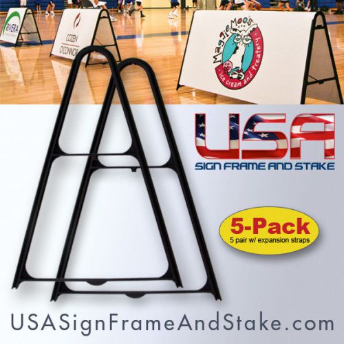 Small A-Frame Sidewalk Sign Frame - 18&#034;x24&#034; and Up - Expandable (5-Pack)