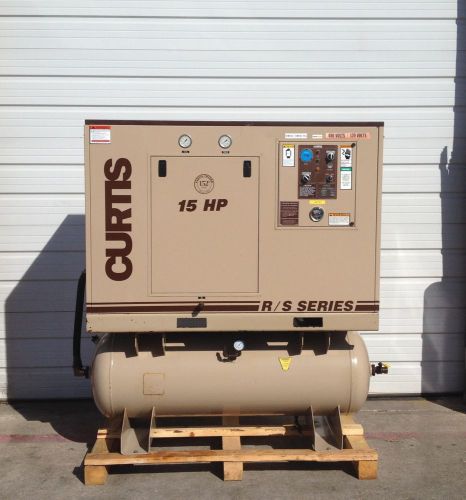 15hp curtis air compressor, #793 for sale