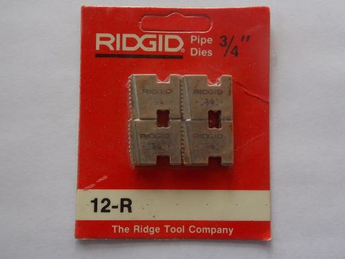 RIDGID 3/4&#034; NPT 12-R PIPE THREADING DIES O-R 11-R 111-R 30-A 31-A 00-R REF 37830