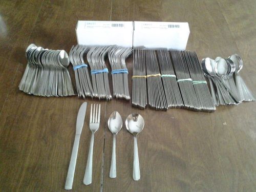 DELCO Windsor III pattern cafeteria school flatware settings for 70 (280 pieces)
