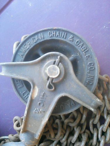 Vintage Wright MFG  Div American Chain &amp; Cable Co. High Speed Hoist  ***Shape***