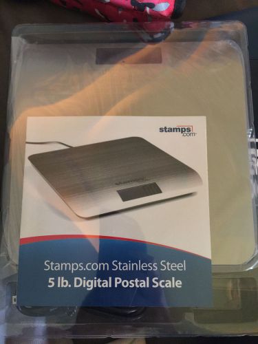Stamps.com 5lb Stainless Digital Postage Scale USB Connected - NIB