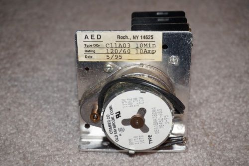NEW CRAMER AED Timer Motor Type DQ- C11A03 10Min Rating: 120/60 10 Amp