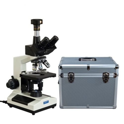 Omax led phase contrast compound 9mp digital camera microscope+aluminum case for sale