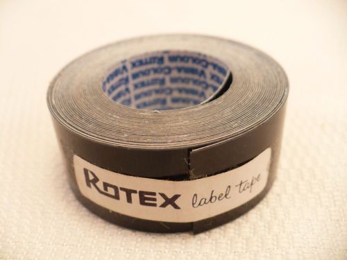 ROTEX Big Boss 3/4&#034; Embossing Tape Glossy Black Roll