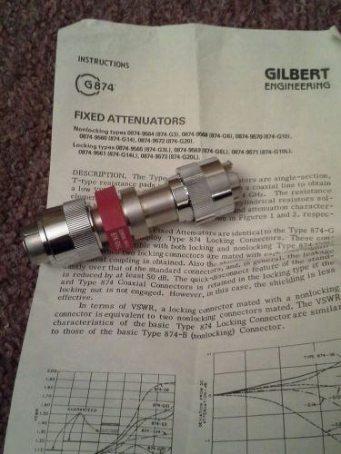 Gilbert 874-g6l General Radio microwave RF attenuator
