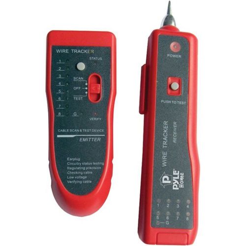 Pyle PHCT65 Cable Tracker &amp; Tester for LAN Ethernet &amp; Telephone Continuity Test