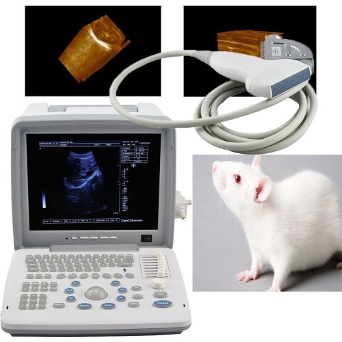 New Veterinary VET Full Digital Portable Ultrasound Scanner +linear +3D software