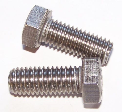 10 Qty-18-8 Stainless Steel NC Hex Head Bolt 1/2-13X1-1/4(13374)