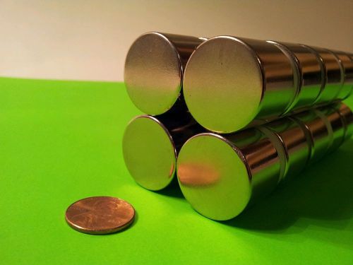 Neodymium Cylinder Magnet. N52 Grade Rare Earth Magnet. 1&#034; x 3/4&#034;