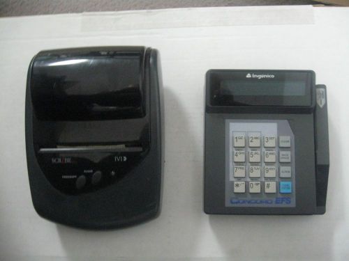 Concord Payment System EFS Credit Card &amp; Scribe Printer