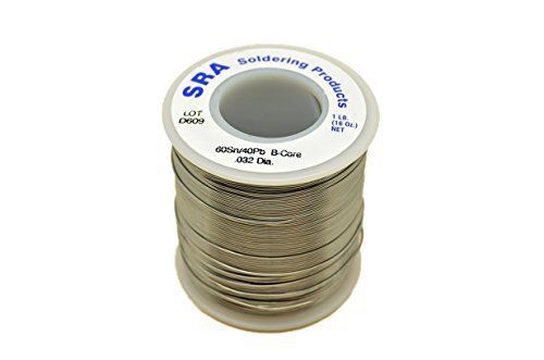 Sra soldering products wbc60/4032 acid flux core solder  60/40 .032-inch  1-poun for sale