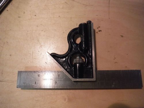 VINTAGE SMALL 6&#034; CRAFTSMAN COMBINATION SQUARE MACHINIST TOOL