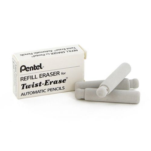 Refill Erasers for Twist-Erase, Side FX, Mechanical Pencils, 3/Tube PENE10