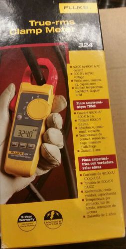 Fluke 324 40/400a ac, 600v ac/dc trms clamp meter for sale