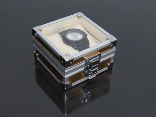 Golden High-grade Aluminum Alloy Watch Box Packing Box Gift Box Jewelry Box #HZ2