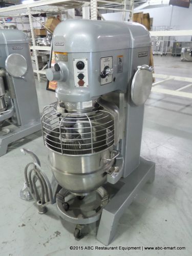 Hobart 60 quart mixer with bowl guard donut shop includes hook paddle whip timer for sale