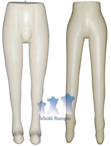 His &amp; her special - inflatable mannequin - leg forms, ivory for sale