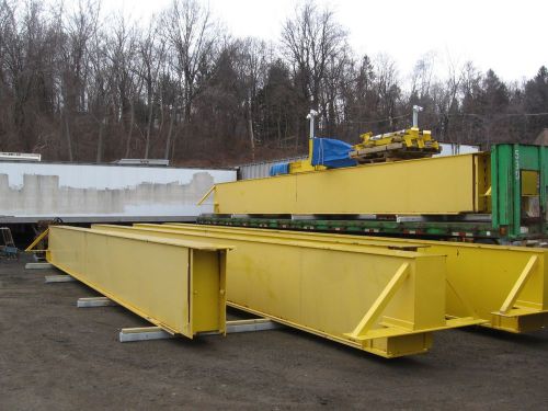 10 ton bridge crane, 85 ft. span, (2) sections, with end trucks for sale