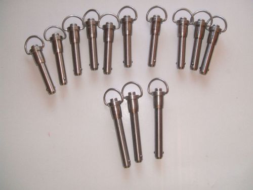 Mixed Lot of 13 Quick Connect Push Pull Pins Stainless Steel  AVK
