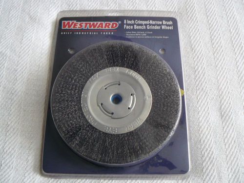 Westward (Grainger) 8&#034; Dia. Crimped-Narrow Wire Wheel Brush, 6000 Max. RPM New