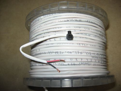 178&#039; White Plenum Rated Access Control Security Alarm Cable Wire 18/2 CMP
