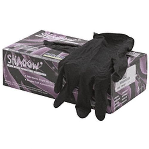 Crl medium black nitrile gloves resistant to solvents for sale
