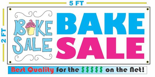 BAKE SALE All Weather Banner Sign Full Color School Church Fund Raiser Charity