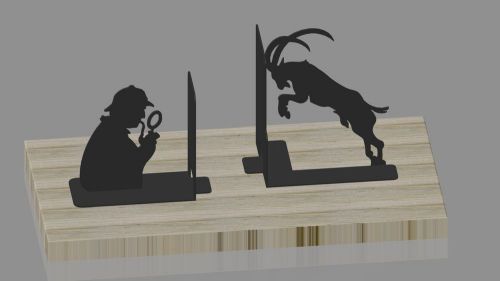 Bookends FILES TO CUT DXF EPS CNC PLASMA LASER CLIPART