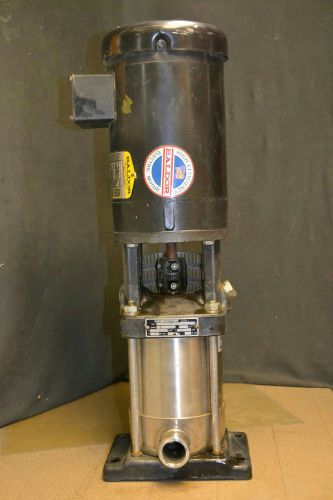 Grundfos CR 4 UH Vertical Centrifugal Pump with Baldor 2HP 208-230-460VAC VM3555