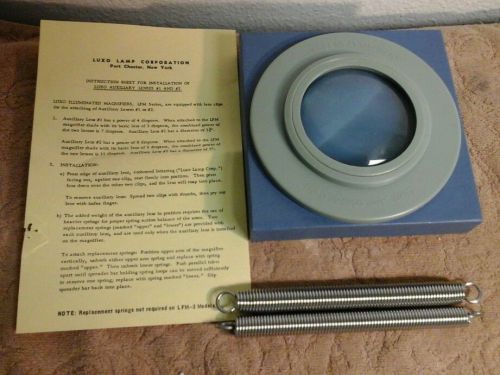 Luxo Auxiliary Lens Attachment for LFM Luxo Illuminated Magnifier w. Springs B