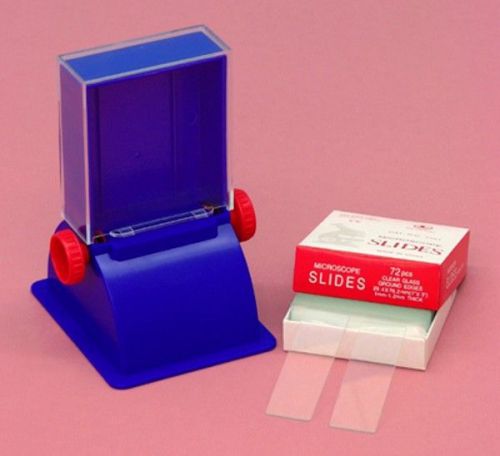 Microscope Slide Dispenser for 50 Slides &amp; Glass Slides Pack of 72