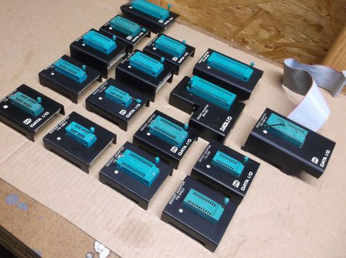 Lot Of (16) Data I/O Prom Programmer Socket Adapters (For 29B, Etc.) **Nice!**
