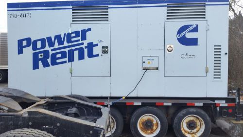 Used 350 kW Cummins diesel trailer mounted generator model DQBB