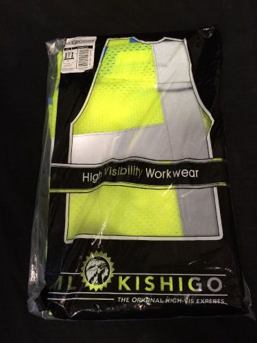 ML Kishigo Mesh Safety Vest 3xl Lime Green 1049V14 Ansi 107-2010