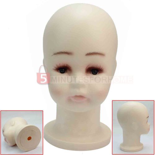 Mannequin Manikin Kid Child Head Wigs Sunglasses Hats Display for Retail Shop