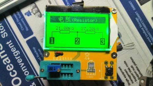 Mega328 Transistor Tester Diode Triode Capacitance LCD ESR Meter LCR MOS PNP NPN