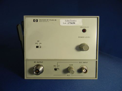 Agilent 86250d 12.4 ghz sweep oscillator plug-in - parts unit for sale