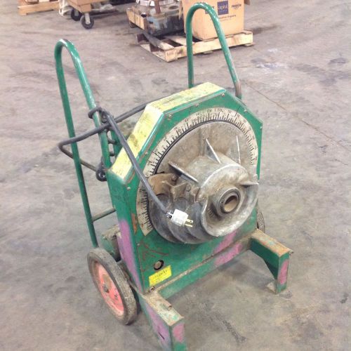Greenlee 115vac 60-cyc. 11a electric pipe bender no. 555 105066 for sale