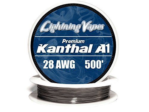 Lightning Vape Kanthal 28 AWG Gauge A1 Wire 100&#039; Roll .32mm , 5.27 Ohms/ft