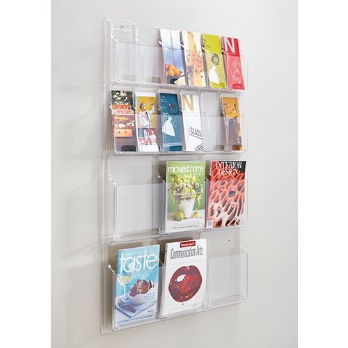 Safco 5600CL Reveal Magazine and Brochure Rack
