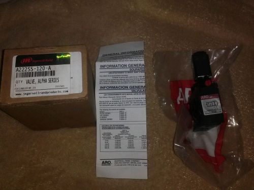 Solenoid air control valve, 1/4 in, 120vac a222ss-120-a for sale