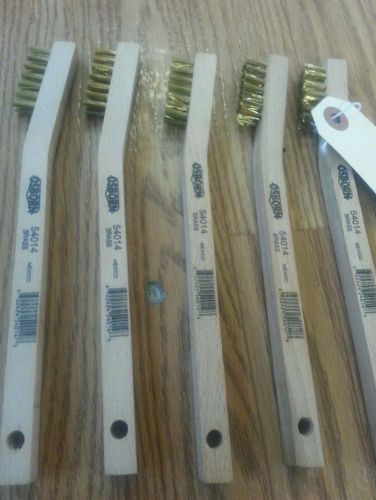 5 pcs. brass brush osborn - 54014 - hand wire/filament brushes for sale