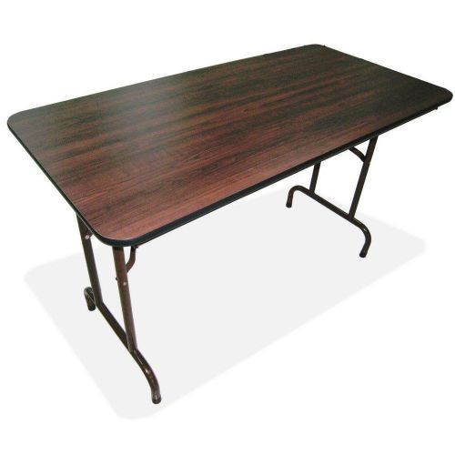 Lorell 65761 folding table 96&#034;x30&#034;x29&#034; mahogany for sale