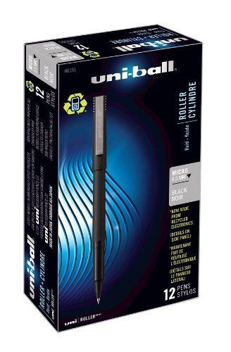 Sanford Onyx ROLLER UniBall Micro Point Rollerball BLACK #60151