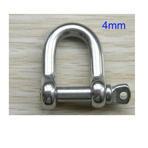 4mm Stainless Steel Shackle wire rope fastener 10pcs
