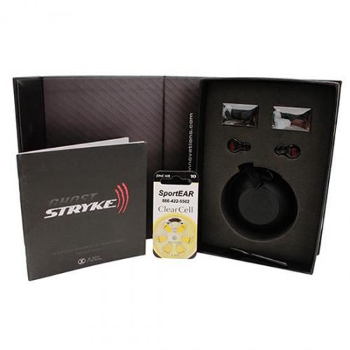 SportEar GS1-Black Ghost Stryke Black NRR 30db 100% Lynx Digital Sound Clarity