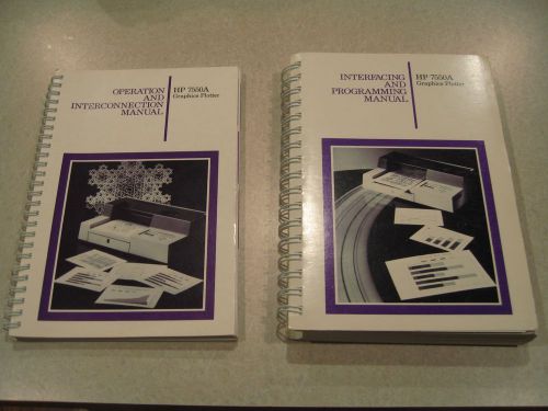 HP 7550A Manuals - Interfacing & Programming - Operation & Interconnection-
							
							show original title