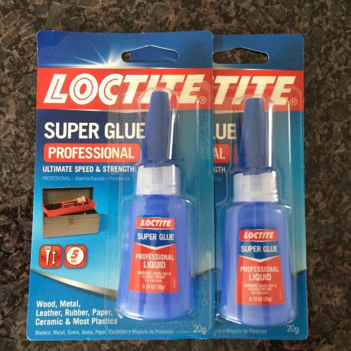 Loctite 20-Gram Bottle Liquid Professional Super Glue Lot Of 2-
							
							show original title