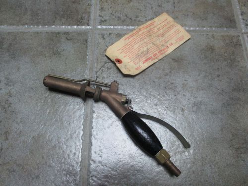 BUNSEN BURNER HAND HELD GAS TORCH  JOHNSON GAS APPLIANCE Co. With Tags VINTAGE